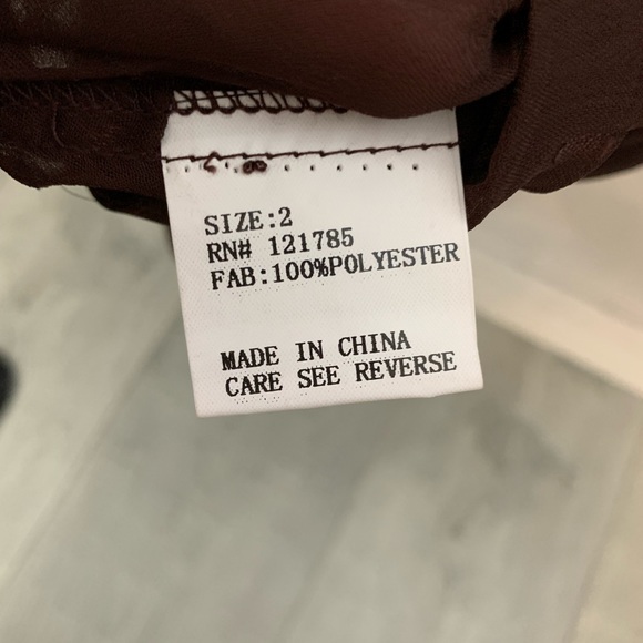 Surrealist Brown lace button down blouse - Picture 10 of 12